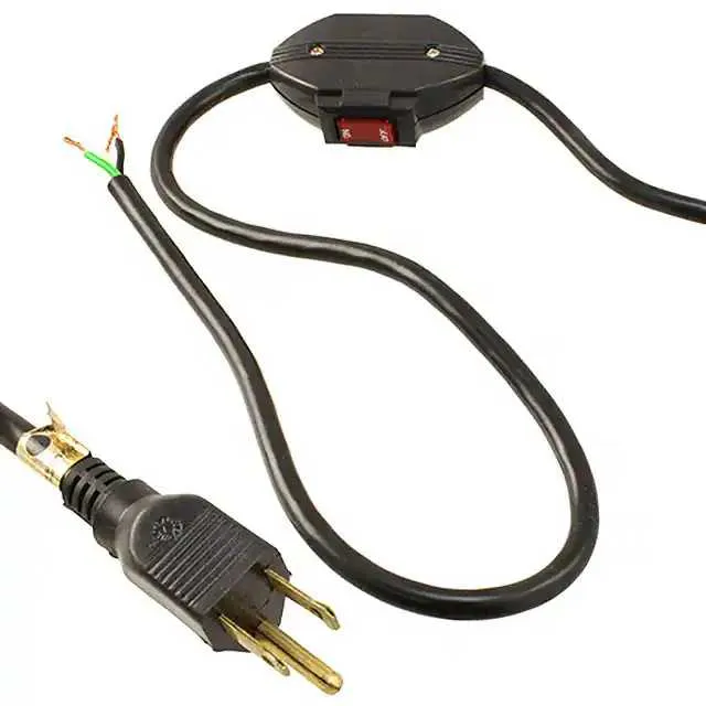 01732.70.01 (8' 18/3 SJT BLACK SWITCH)