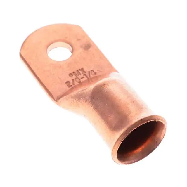 0192210249 (CONN RING FLAT 2/0AWG #1/4 CRIMP)