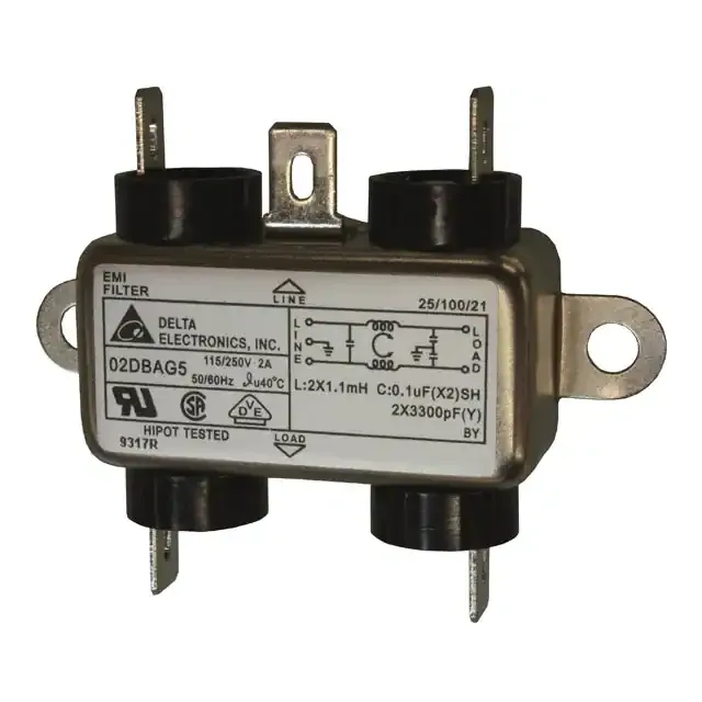 02DBAG5 (LINE FILTER 115/250VAC 2A CHAS)