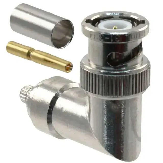 031-334 (CONN BNC PLUG R/A 50 OHM CRIMP)