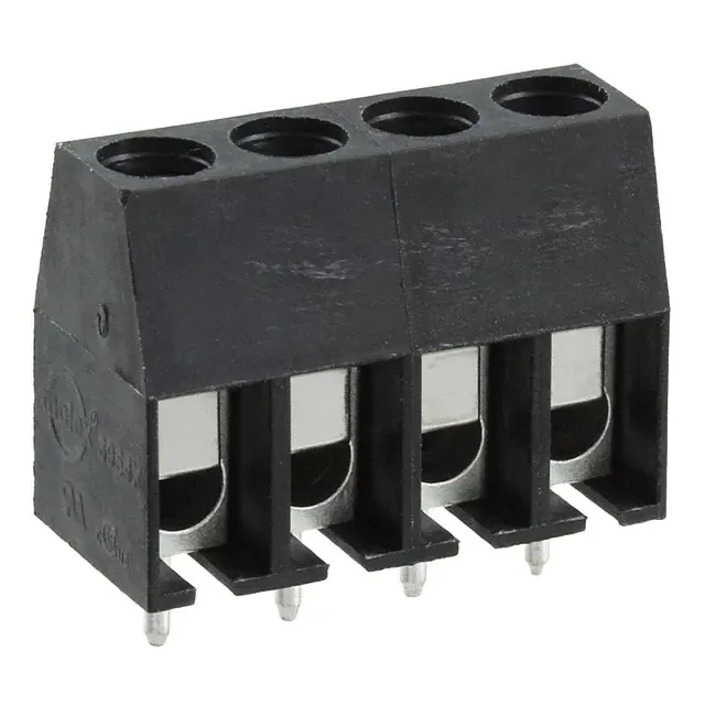 0395430004 (5MM EUROBLOCK PC STR BLK 4POS)