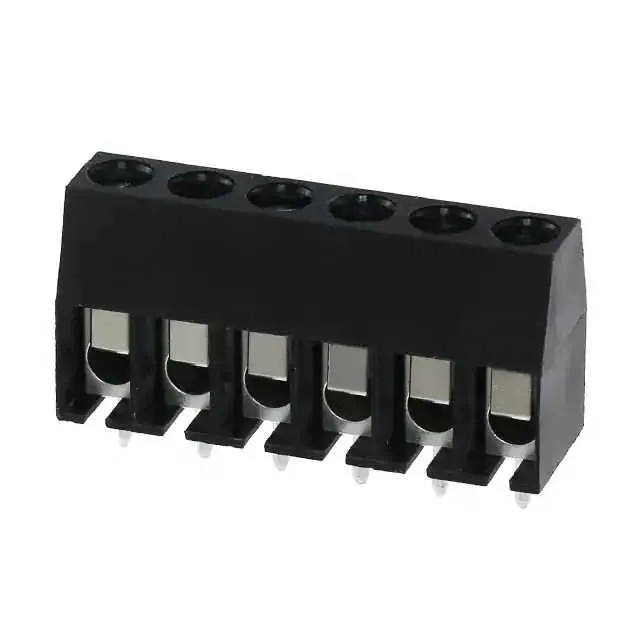 0395430006 (5MM EUROBLOCK PC STR BLK 6POS)