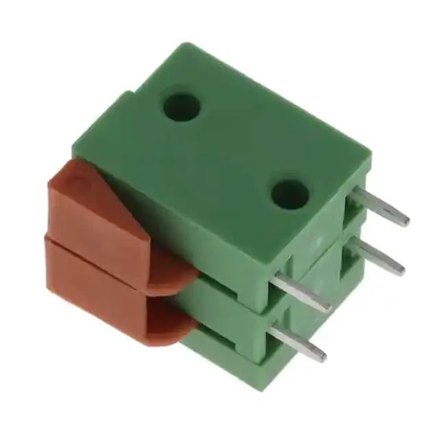 0397000902 (SPRG TERM BLK VERT 500MM 2CGREEN)