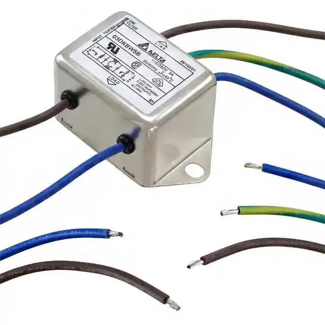 03DKBW5B (LINE FILTER 115/250VAC 3A CHAS)