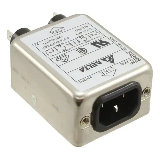 03DRDG3S (LINE FILTER 115/250VAC 3A CHAS)