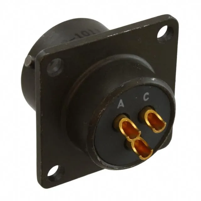 KPT02E123P (CONN RCPT MALE 3POS SOLDER CUP)