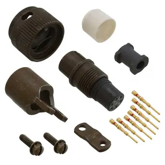 KPSE06F106P (CONN PLUG MALE 6POS GOLD CRIMP)