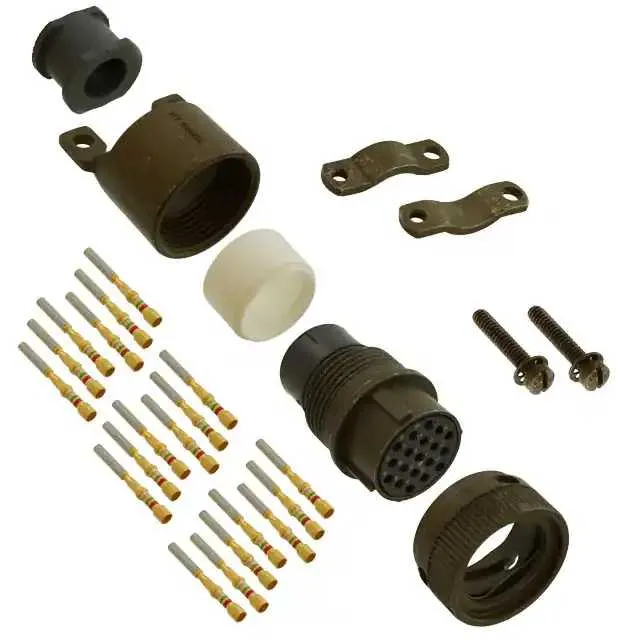 KPSE06F1419S (CONN PLUG FMALE 19POS GOLD CRIMP)