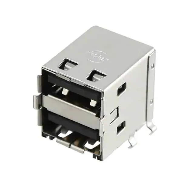 0672983090 (CONN RCPT USB A STACKED PCB R/A)