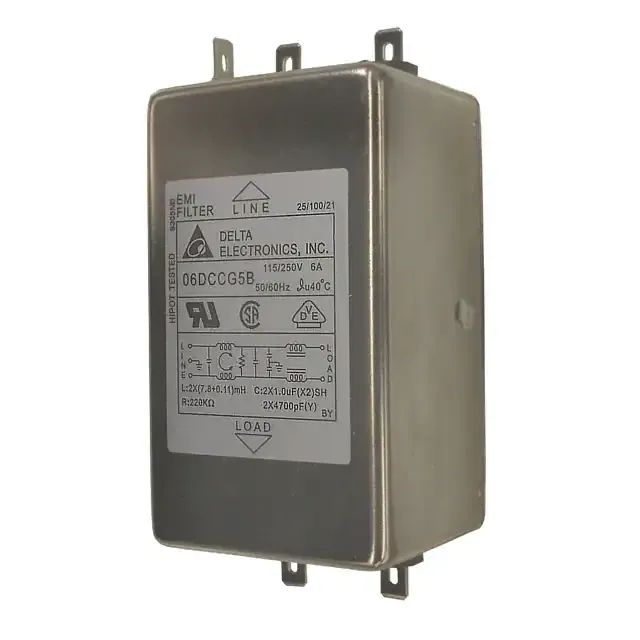06DCCG5B (LINE FILTER 115/250VAC 6A CHAS)