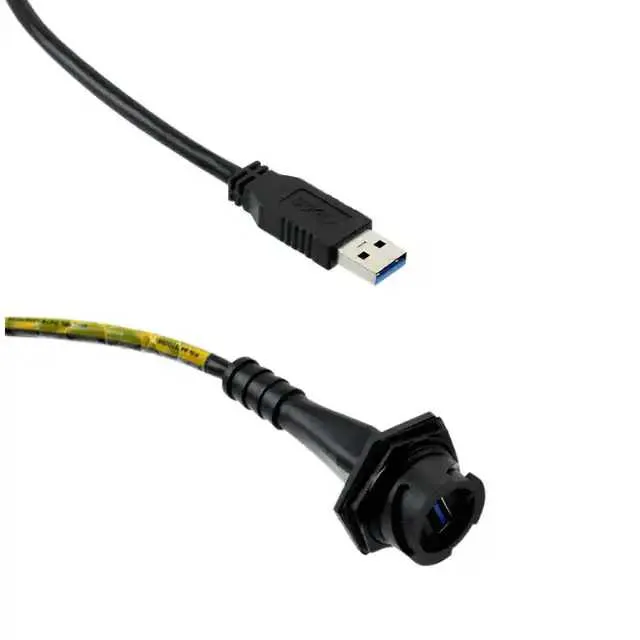 0847330006 (USB TYPE A RECPT PANEL MT CORD 2)