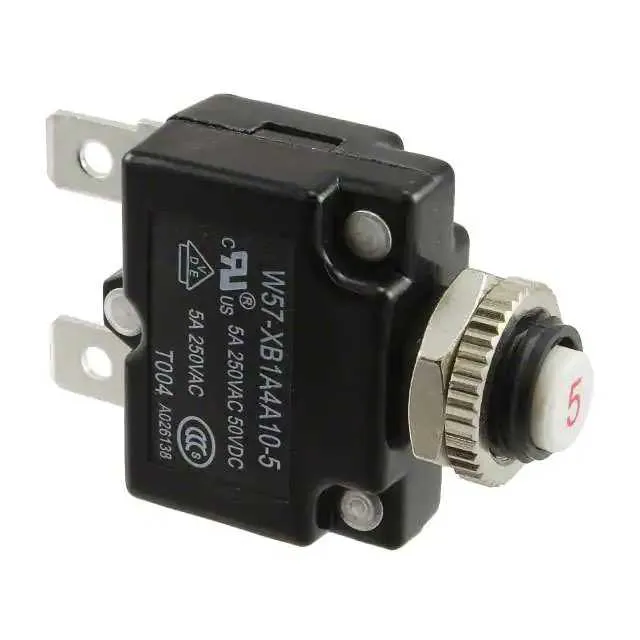 W57-XB1A4A10-5 (CIR BRKR THRM 5A 250VAC)