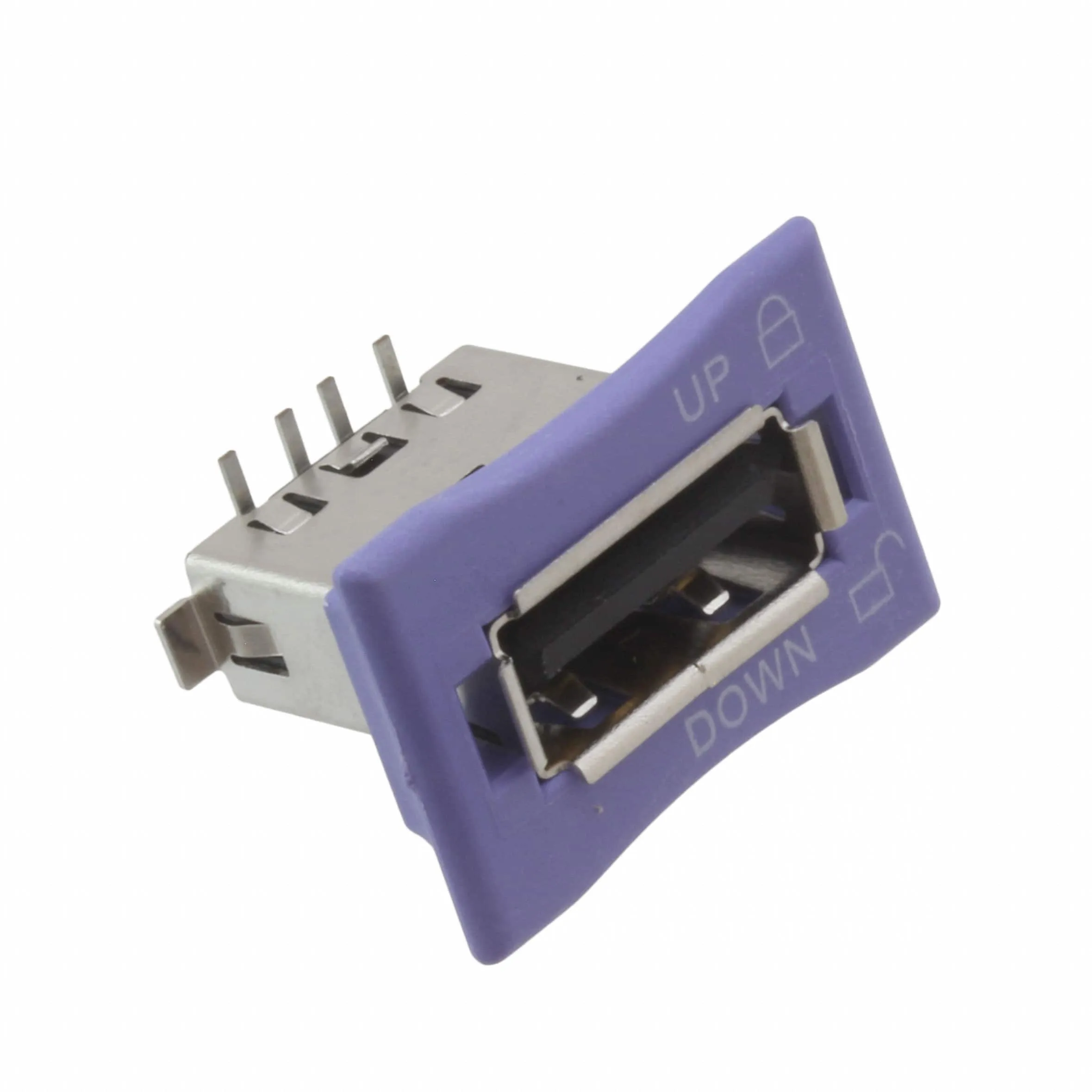 1-2041531-1 (USB 2.0 RCPT A W/LK SLIDER VT SM)