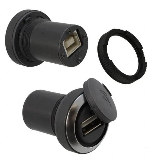 1.30259.0210700 (RND USB FEED THRO PLAST CHROMIN)