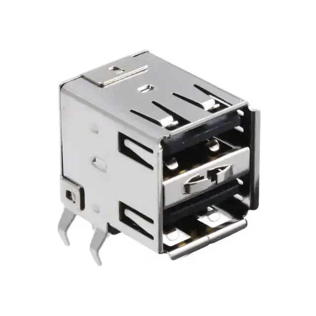 1001-004-01010 (CONN USB R/A A TYPE T/H DUAL)
