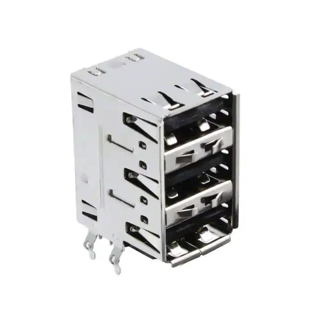 1001-007-01020 (CONN USB 3PORT A TYPE T/H)