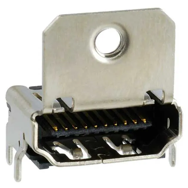 10029449-002TLF (CONN RCPT HDMI W/FLANGE R/A SMD)