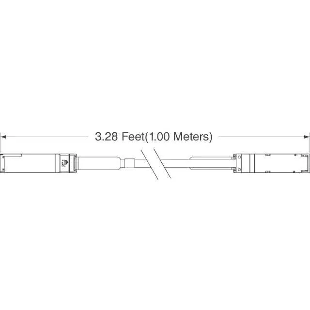 10093084-1010LF (CABLE ASSY QSFP 32AWG 1M)