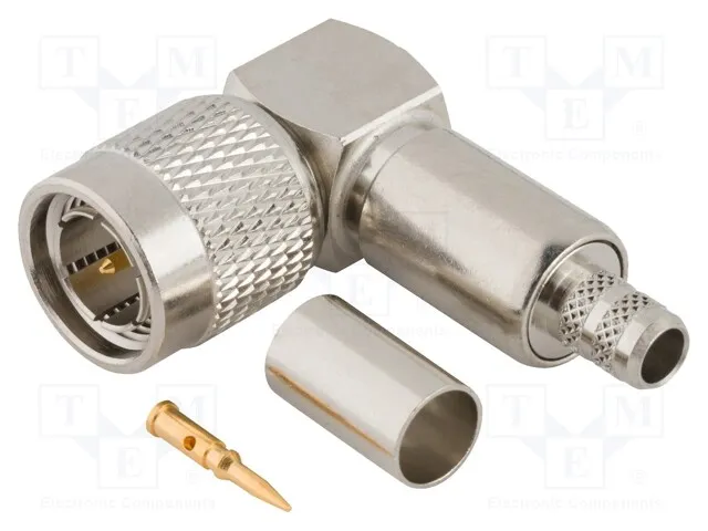 122153 (TNC RIGHT ANGLE CRIMP PLUG FOR R)