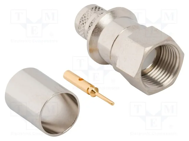 222194 (CONN F PLUG STR 75OHM CRIMP)