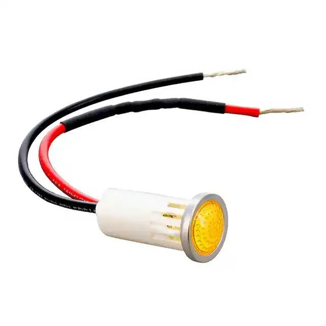 1092D3-250VAC (PMI Round.5 LED Amber Semi-Dome 250V WireСрок поставки 2-3 недели)