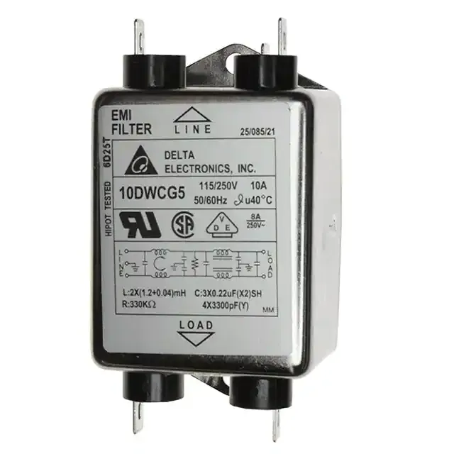 10DWCG5 (LINE FILTER 115/250VAC 10A CHASS)