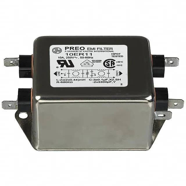 10ER11 (LINE FILTER 250VAC 10A CHASS MNT)