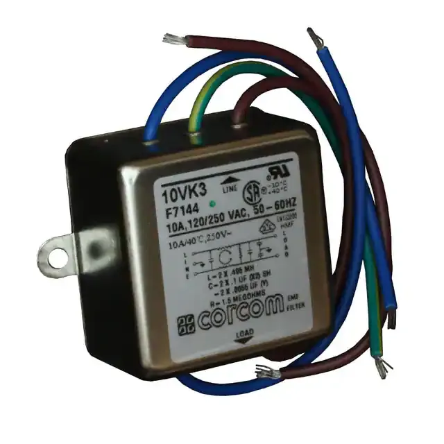 10VK3 (LINE FILTER 250VAC 10A CHASS MNT)