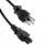 800-18-39B-BL-0012F (NEMA 5-15P TO IEC-C5 SVT BLACK)