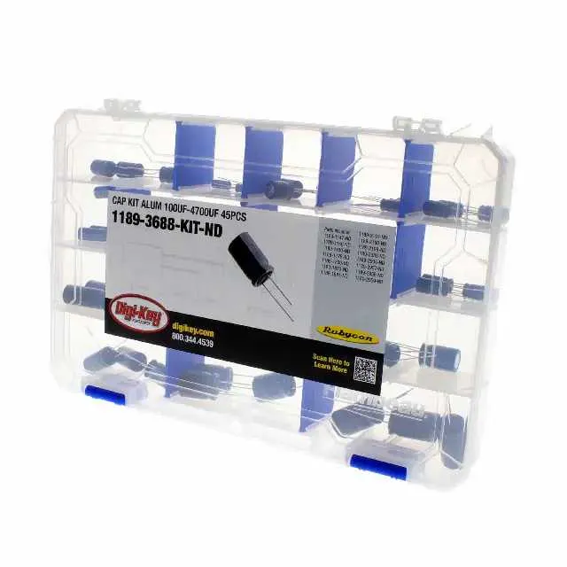 1189-3688-KIT (CAP KIT ALUM 100UF-4700UF 45PCS)