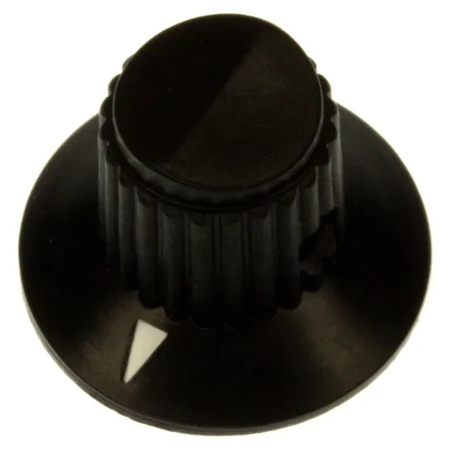 11K5015-KMNB (KNOB PLASTIC 1/4 DIA BLACK")