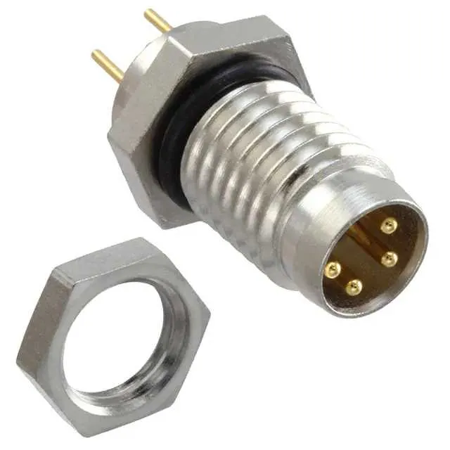 1200905077 (CONN RCPT MALE 4POS GOLD CRIMP)