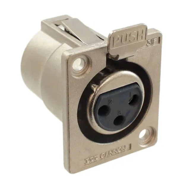 XLR331F77 (CONN RCPT FMALE XLR 3P SLDR CUP)