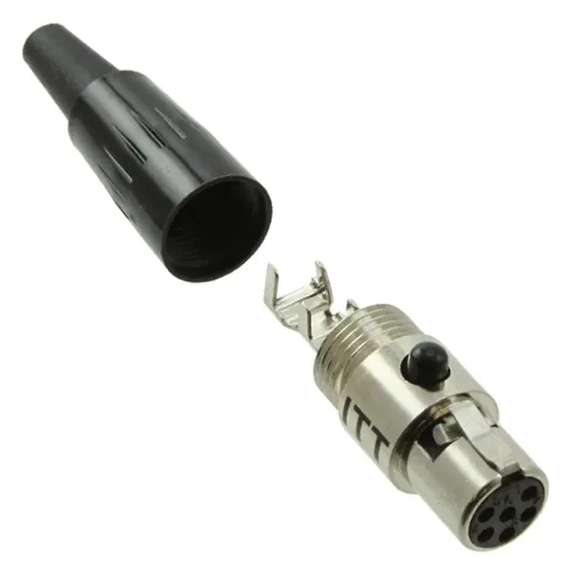 M-XL-6-11S (CONN PLUG FMALE MINI XLR 6P SLDR)