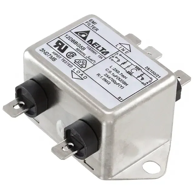 12DBBG5B (LINE FILTER 115/250VAC 12A CHASS)