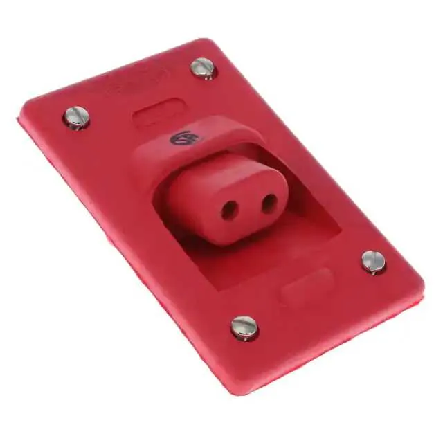 1300190011 (DB 2P ANGLE RECEPTACLE RED)