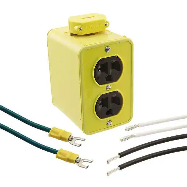 1301370089 (OUTLET BOX 2-DUPLEX 5-20 PORTBLE)