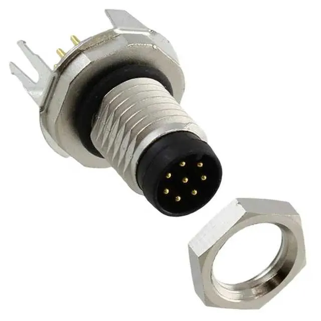 1424236 (CONN PLUG MALE 8POS GOLD SOLDER)