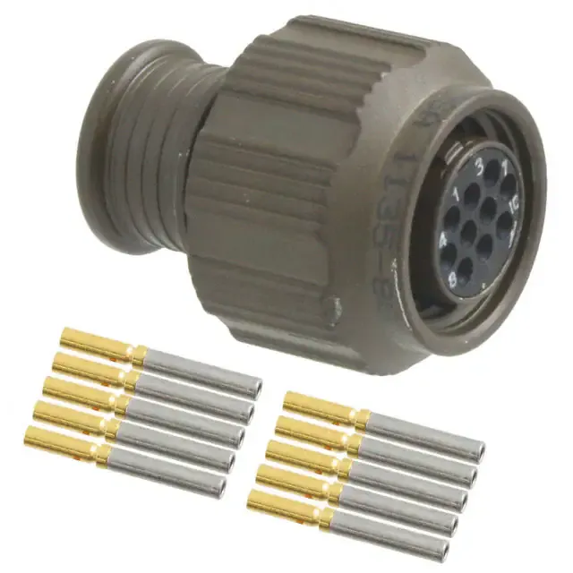 MKJ1A6W7-10SA (CONN PLUG FMALE 10POS GOLD CRIMP)
