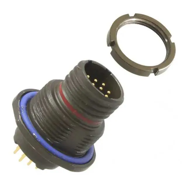 MKJ1C7W7-10BA (CONN RCPT MALE 10POS GOLD SOLDER)
