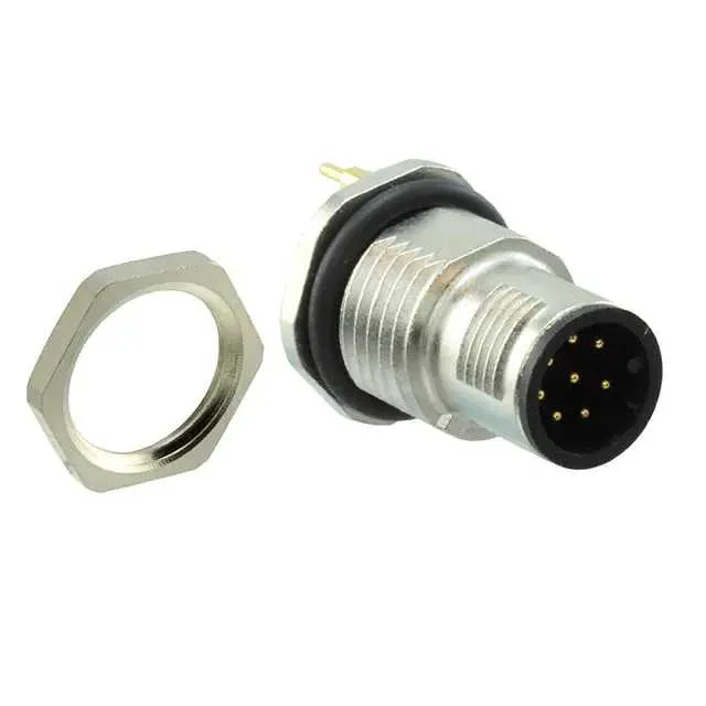 1553873 (CONN PLUG MALE 8POS GOLD SOLDER)