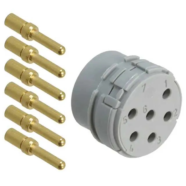 1593525 (CONN MALE INSERT 6POS GOLD CRIMP)