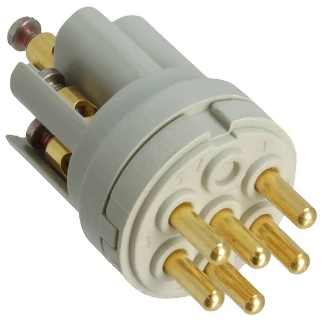1593555 (CONN MALE INSERT 6POS GOLD SCREW)