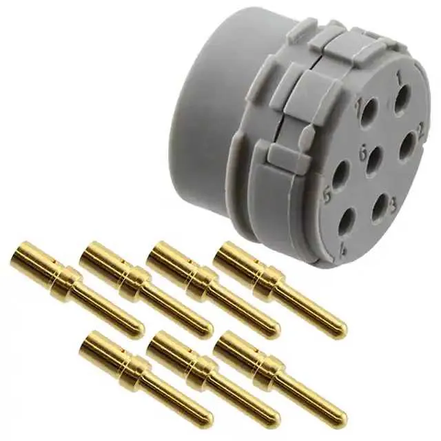 1594497 (CONN MALE INSERT 7POS GOLD CRIMP)