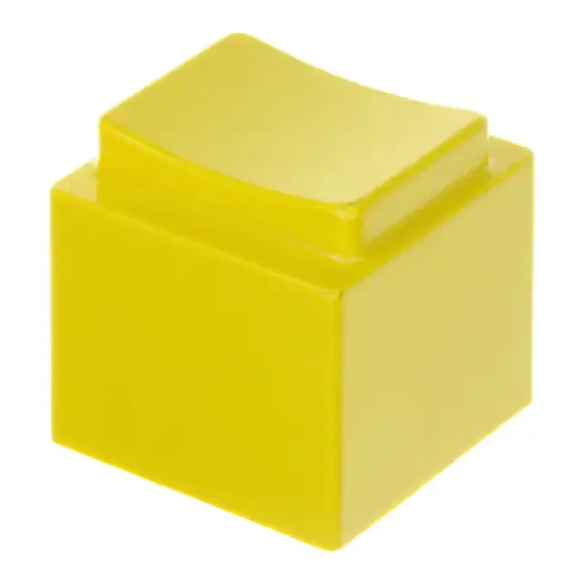 1670004 (CAP PUSHBUTTON RECT YELLOW)
