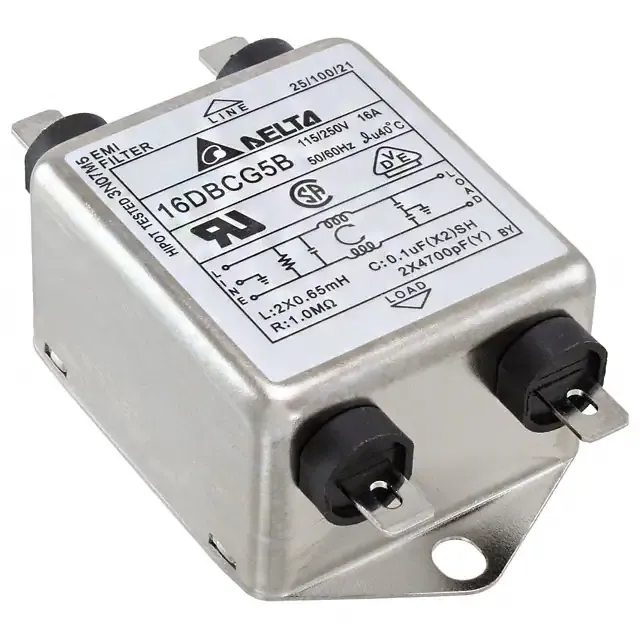 16DBCG5B (LINE FILTER 115/250VAC 16A CHASS)
