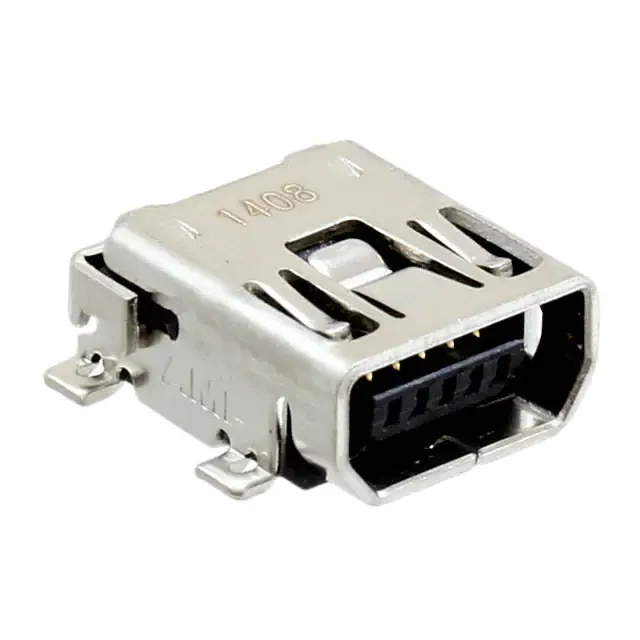 1734328-2 (CONN RCPT MINI USB AB R/A SMD)