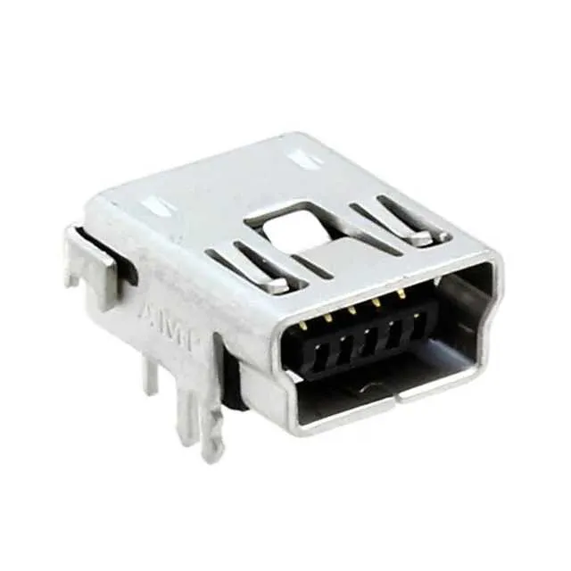 1734510-2 (MINI USB,RCPT, R/A, DIP, B TYPE,)