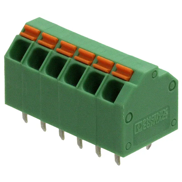 1751516 (PC TERM BLOCK 3.81MM 6POS GREEN)