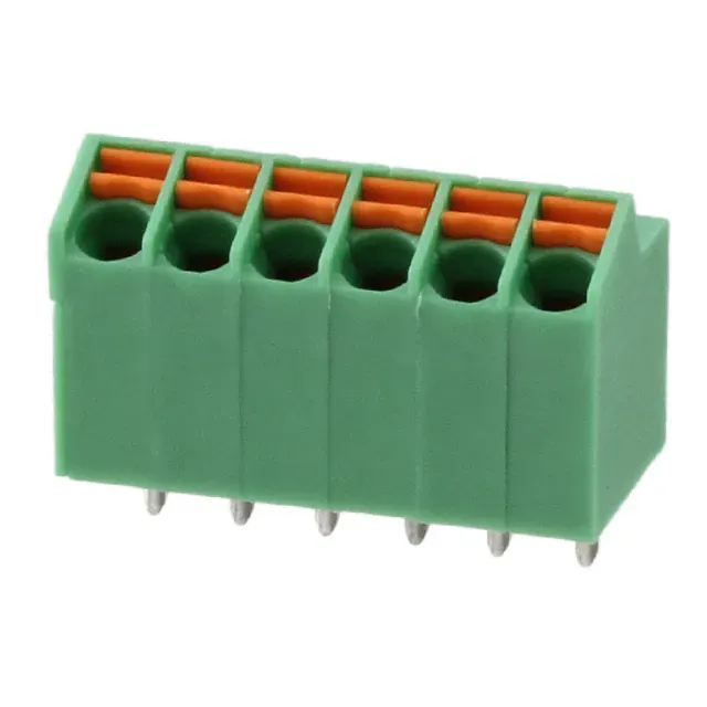 1752146 (PC TERM BLOCK 3.5MM 6POS GREEN)